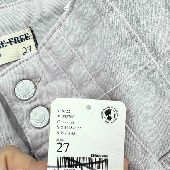 NWT Free People Jayde Flare Jeans High Rise We The Free in Lavender Purple 27 - Picture 10 of 14